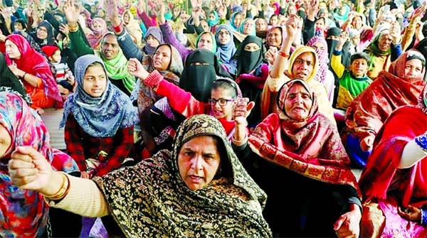 Women protesting against the Citizenship Amendment Act have occupied a stretch of the main road near Shaheen Bagh in Delhi.