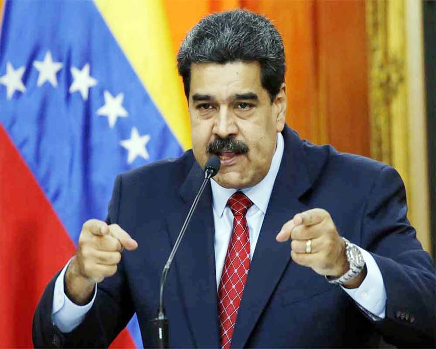 Venezuelan President Nicolas Maduro gestures as he speaks at the Constituent Assembly in Caracas on Tuesday.