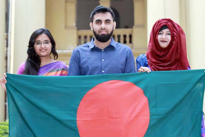 Members of the 'Team e088' representing Bangladesh part at the prestigious Jean Pictet Competition-2020 to be held from 7 to 14th March this year in Denpasar, Indonesia.