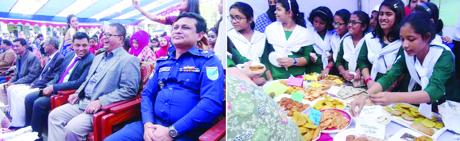 KISHOREGANJ: A Pitha Utsab was held at S V Govt Girls' School on Thursday. Rejwan Ahmed Toufic MP attended the programme as Chief Guest. Among others, Mashrukur Rahman Khaled BPM (Bar), and Abdullah -al- Masud, ADC (General) were present as special g