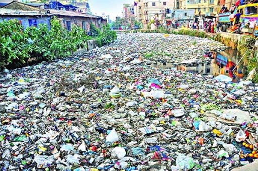 This is not garbage dumping ground rather a much talked Chaktai canal of the Port City. The 5 kilometers long Chaktai canal now filled up with household garbages but none in the City Corporation to look after the removal of the garbage for easy f