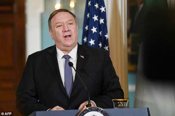 Secretary of State Mike Pompeo said a Chinese government-backed think tank has assessed all 50 governors on their attitude toward China and urging states to be wary of their influence