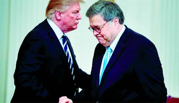Attorney General William Barr criticized President Donald Trump for tweeting about Justice Department cases in an extraordinary defense of rank-and-file prosecutors.