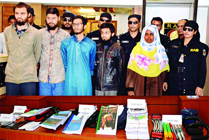 Five active members of Ansarullah Bangla Team were arrested by RAB-4 from Ashulia and Dhamrai on Saturday.