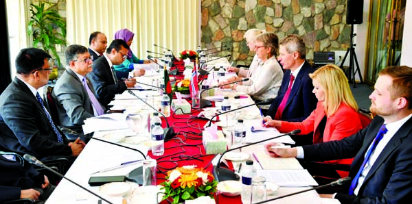 Bangladesh 's Foreign Secretary Masud Bin Momen and Norwegian Foreign Secretary Tore Hattrem led the respective sides of a meeting on Foreign Office Consultation Affairs at the State Guest House Padma in the city on Tuesday.