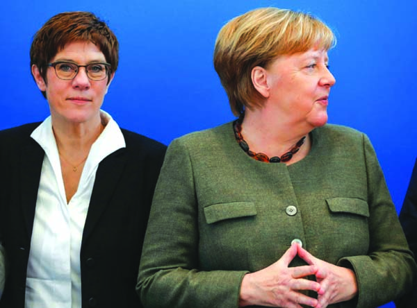 Annegret Kramp-Karrenbauer was designated successor to German Chancellor Angela Merkel before their CDU party set off an earthquake in national politics by voting with the far-right AfD.
