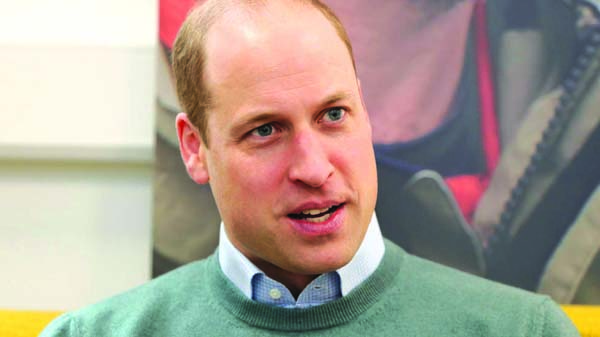 Prince William speaking newsmen on Wednesday ahead of a three-day trip to Ireland with his wife Kate.