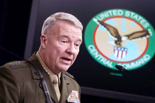 US Central Command commander General Kenneth McKenzie said US strikes destroyed five Kataeb Hezbollah sites in Iraq for storing Iranian weapons