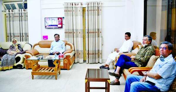 Leaders of Newspaper Owners' Association of Bangladesh (NOAB), Association of Television Channel Owners (ATCO) and the Editors Council called on Information Minister Dr Hasan Mahmud at his Minto Road residence in the city on Monday.