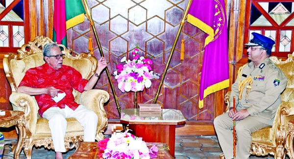 Newly appointed Inspector General of Police Dr. Benazir Ahmed called on President Abdul Hamid at Bangabhaban on Thursday.