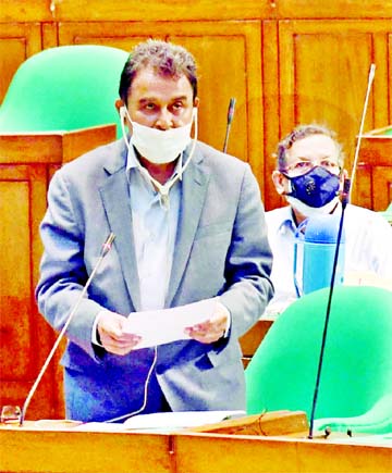 Finance Minister A.H.M Mustafa Kamal presenting National Budget for the fiscal 2020-21 in the Parliament on Thursday.