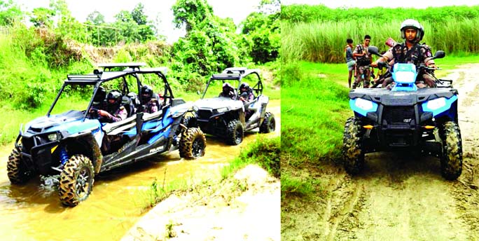 BGB gets All Terrain Vehicles for patrolling in the border areas with a view to resisting smuggling and human trafficking. The snap was taken on Thursday.