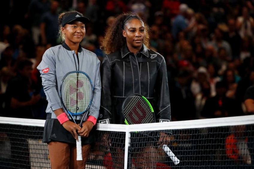 Naomi Osaka, Serena Williams poses for a photo session. File photo