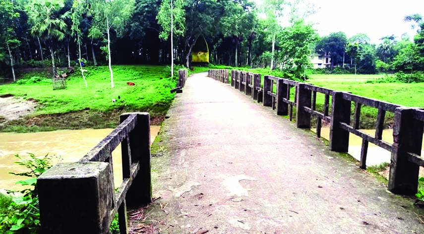 Patharghata Bridge on the Tulsiganga River at Panchbibi in Joypurhat.