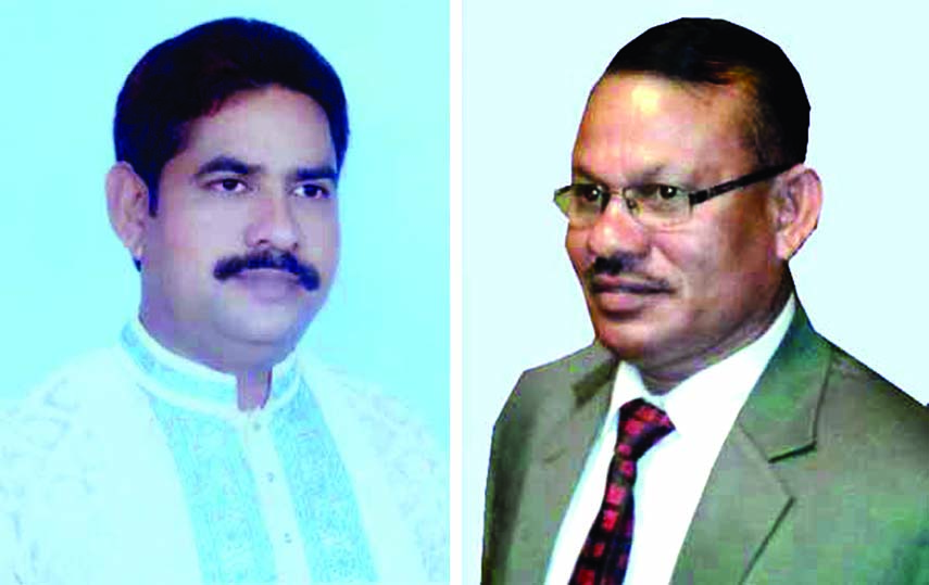 UP Chairmen Rakib Hossain Farhad (left) and Kamal Hossain