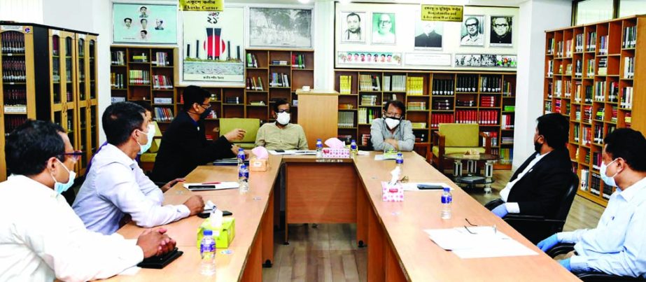 Chief Coordinator of Birth Centenary Celebration Committee of Father of the Nation Bangabandhu Sheikh Mujibur Rahman, Dr. Kamal Abdul Naser Chowdhury presides over the preparatory meeting on the concluding ceremony of Independence Day and Mujib Year with