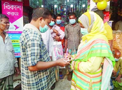 Pirojpurâ€™s Kawkhali UNO and Executive Magistrate Mosammat Khaleda Khatun conducts mobile court in the upazila on Friday.