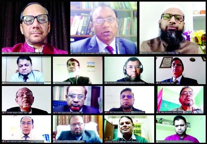 IBBL organises webinar on Shari`ah compliance: Khulna Zone of Islami Bank Bangladesh Limited organised a webinar titled 'Compliance of Shari`ah in Banking Sector' on Saturday. Professor Md. Kamal Uddin, Director of the bank addressed the program as chie