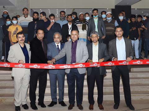 Mohammed Habibur Rahman, DMD of United Commercial Bank (UCB) Limited, inaugurating the Planet SR Shopping Mall at Kandirpar in Cumilla as chief guest recently. Shah Alam Bhuiyan, SEVP & Head Special Asset Management Division of UCB, Mr. A T M Tahmiduzzman