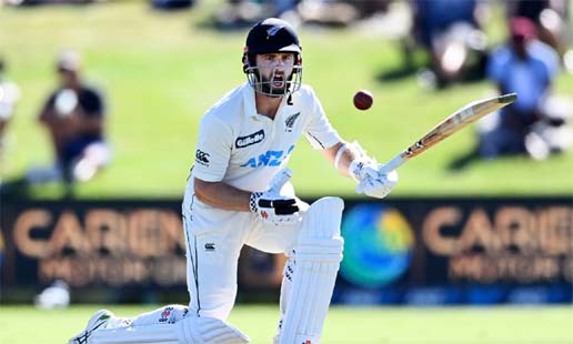 New Zealand's Kane Williamson reacts while during play on day one of the first cricket Test between Pakistan and New Zealand at Bay Oval, Mount Maunganui, New Zealand on Saturday.