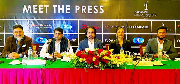 Organisers at the press conference at a city hotel yesterday.