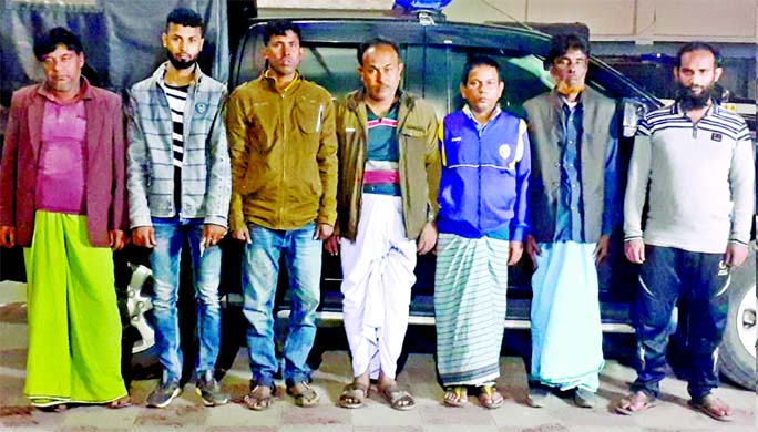 RAB-10 detains twenty-six gamblers conducting raids at different places including Jatrabari in the city on Friday.