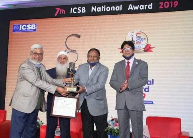 The IBN SINA Pharmaceutical Industry Ltd." has won the ICSB National Award-2019 for Corporate Governance Excellence in Services Companies category. Managing Director of the organisation received award from Commerce Minister Mr. Tipu Munshi at The Radissi"