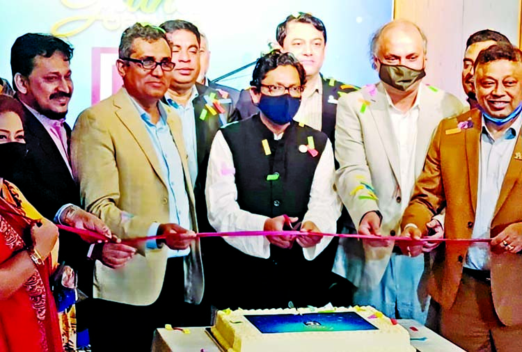 State Minister for ICT Zunaid Ahmed Palak inaugurates ICT Club cutting ribbon in the city's Banglamotor on Tuesday.