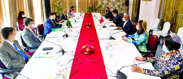 Bilateral meeting between Bangladesh and Maldives led by Foreign Minister Dr. AK Abdul Momen and his Maldives counterpart Abdulla Shahid was held at the State Guest House Padma in the city on Tuesday.