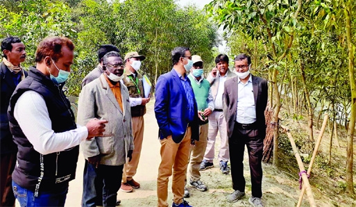 Chief Forest Conservator Md Amir Hossain Chowdhury inspected the development work of Mithapukur Eco Park, Hatibandha Eco Park and Jaldhaka Eco Park during his three-day visit to Rangpur on Saturday.