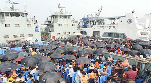 A total of 2,260 Rohingyas have now left Cox's Bazar for Bhasan Char in Hatiya upazila of Noakhali district as part of the government's initiative to relocate displaced Myanmar nationals to the island in the fifth phase. Six vessels of Bangladesh Na