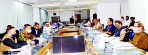 SSF and Armed Forces hold a meeting with the National Implementation Committee to Observe Birth Centenary of Bangabandhu at the conference room of International Mother Language Institute in the city on Friday on the occasion of 'Mujib Year' and golden j
