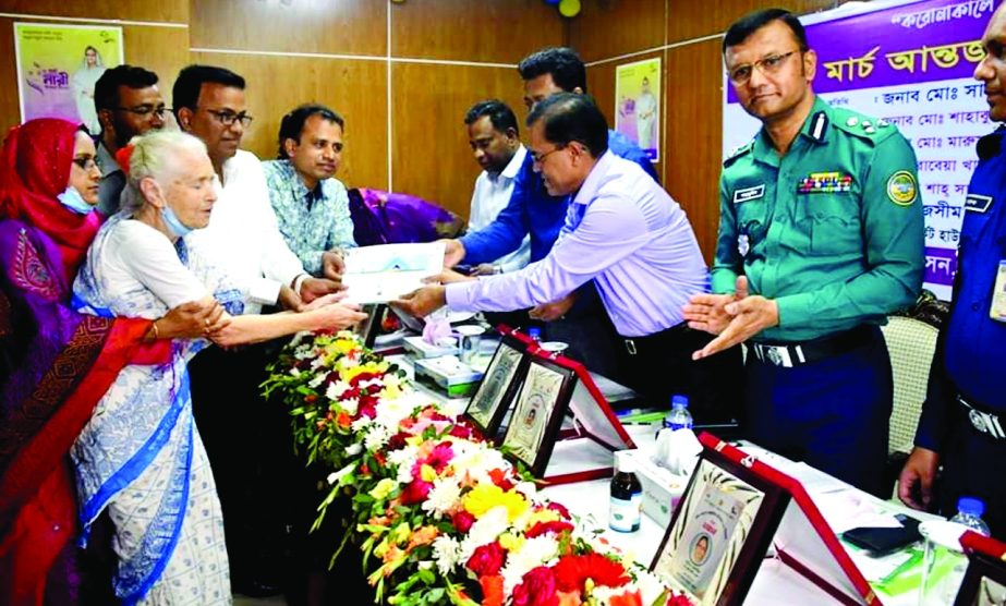 British-Bangladeshi citizen Lucy Holt was awarded Old Age Allowance and NID card the by District Administration of Barishal.