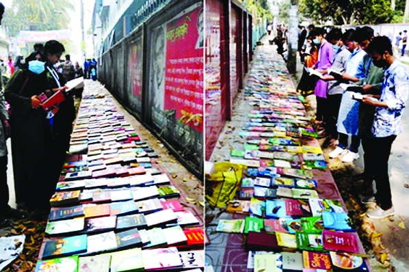 CHANDPUR: An NGO, Purnoy in Chandpur on Thursday organizes a daylong 'Book Display and Distribution' on the busy footpaths of Kazi Nazrul lslam Road in the district town for giving an opportunity to the book lovers of all ages and classes in order