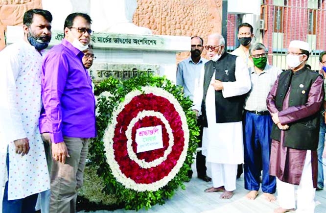 Marking the birth centenary of Father of the Nation Bangabandhu Sheikh Mujibur Rahman and the National Children's Day-2021, Khulna district administration arranges different programs on Wednesday. Khulna City Corporation's Mayor Talukder Abdul Khalek, g