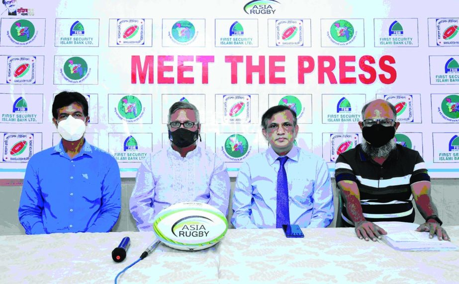 First Security Islami Bank Limited (FSIBL) sponsored Bangabandhu First Security Islami Bank Under-17 District Level Rugby Competition-2021. Shahazada Basunia, SVP and Head of Public Affairs & Brand Communication Division of First Sec