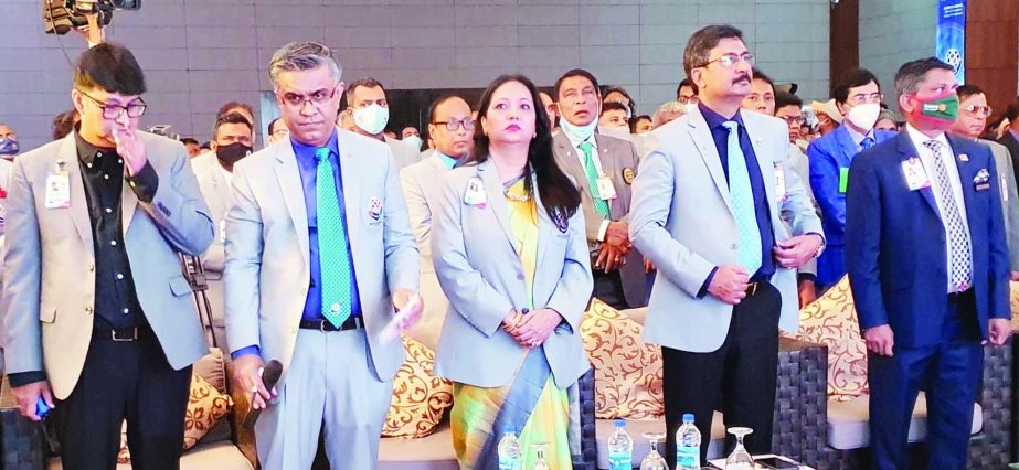 Rotary Governor M. Rubayet Hossain, Governor elect Barrister Mutashin Billah Farooqi and other leaders attended at the training sessions of Rotary International.