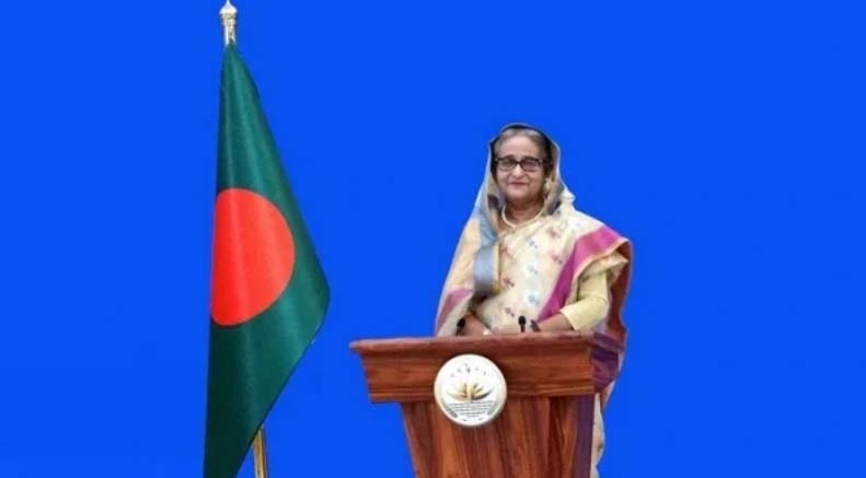 Prime Minister Sheikh Hasina spoke while virtually launching the US-Bangladesh Business Council. Photo: PID