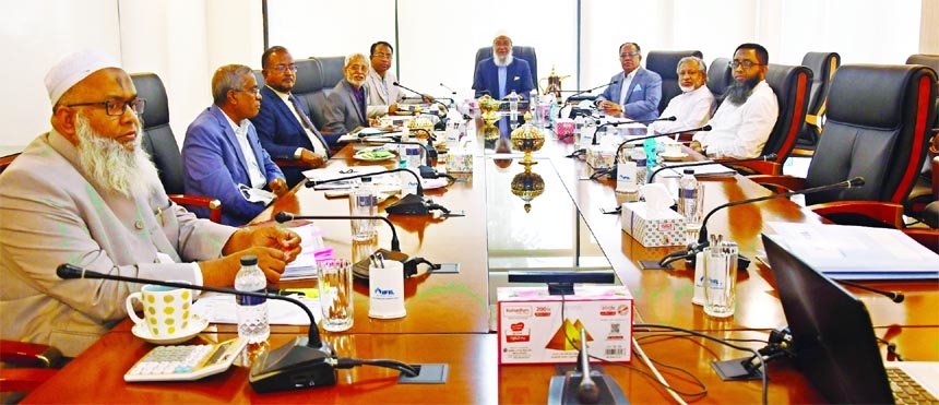 Anwar Hossain Chowdhury, Chairman, Board of Directors of Islamic Finance and Investment Limited (IFIL), presiding over the 282nd board meeting of the company at its head office in the capital on Sunday. K.B.M. Moin Uddin Chisty, Vice Chairman, Liaquat Hos