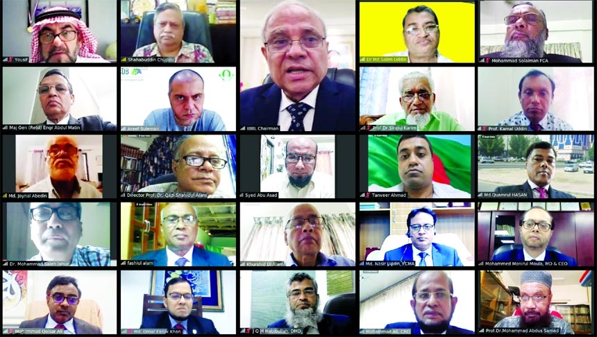 Professor Md. Nazmul Hassan, Ph.D, Chairman of Islami Bank Bangladesh Limited, presided over the Board of Directors meeting held on Thursday virtually. Yousif Abdullah Al-Rajhi, Md. Shahabuddin, Vice Chairmen, Dr. Areef Suleman, representative of Islamic