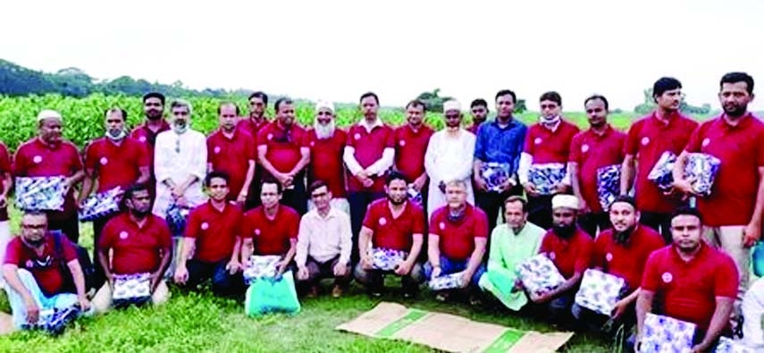 Members of the Kapasia Tourist Association are seen at its annual cruise event held at Tok Nayan Bazar Ferry Ghat in Kapasia Upazila to Hossainpur in Kishoreganj recently.