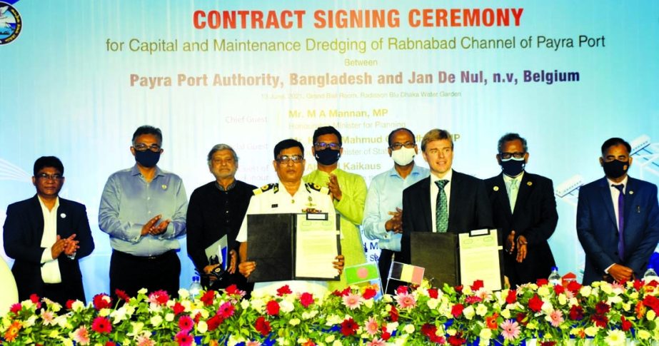 Capital and Maintenance Dredging Agreement' of Rabnabad Channel of Payra Port was signed at a city hotel on Sunday. Payra Port Authority Chairman Commodore Humayun Kallol and Belgium-based company Jan De Nul Project Director Jan Moens signed the contract