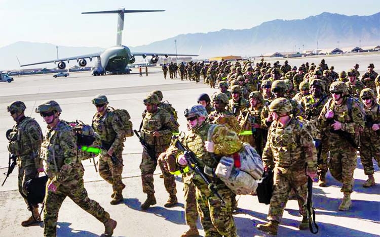 The final US and Nato forces leaving Bagram airbase in Afghanistan, the epicentre of the struggle against the Taliban and al-Qaeda for nearly 20 years.