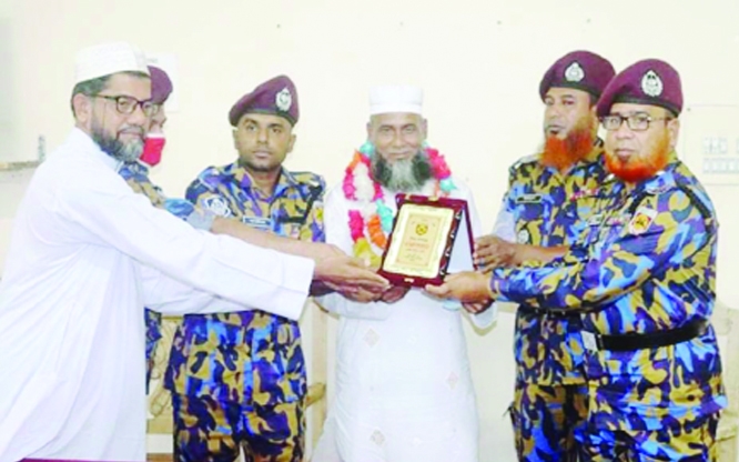 On the occasion of retirement of ASI Rahid Mia, a member of 7 Armed Police Battalion (APBN) Sylhet, a colorful farewell reception programme was organized at the Sylhet Camp on Wednesday with its Inspector Md. Mozir Uddin (Camp Commander) in the chair cond