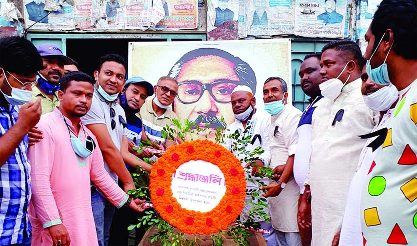 Sakibur Rahman Sharif Konak, son of late former land minister Shamsur Rahman Sharif, a member of the Awami League's information and research sub-committee, inaugurates the 'Sheikh Hasina Free Oxygen and Medical Services' program in Ishwardi and Atghori
