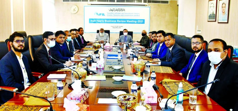 S M Bakhtiar Alam, Chairman of the Board of Directors of Islamic Finance and Investment Limited (IFIL), presided over the 'Half-Yearly Business Review Meeting-2021' of the company's head office in the capital on Sunday. Abul Quasem Haider, Vice Chairma