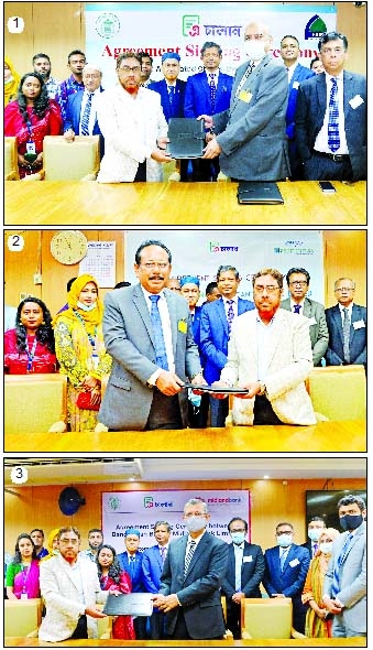 Three commercials banks signed an agreement on Automated Challan System (ACS) with Bangladesh Bank (BB) at its head office in the capital on Thursday to collect Passport Fees, VAT, TAX and other government fees. 1. Syed Waseque Md Ali, Managing Director o