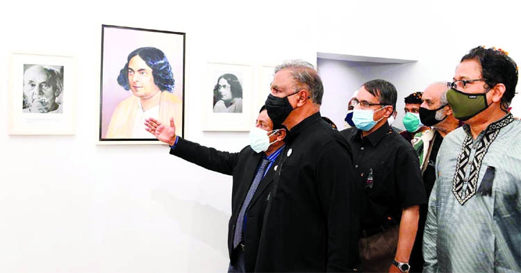State Minister for Cultural Affairs KM Khalid visits 'Nazrul Smritikaksha' of BSMMU on Friday marking the 45th death anniversary of the poet.