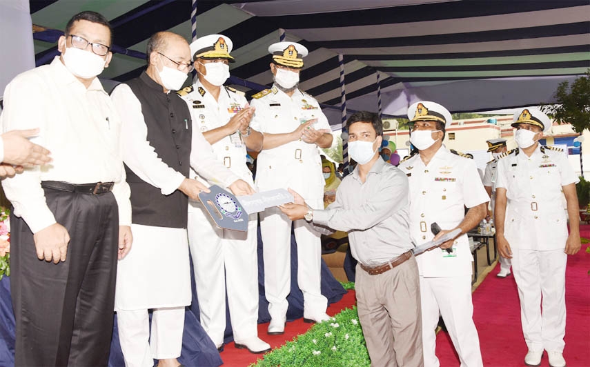 Bangladesh Navy hands over 8 Accessible Rescue Boats to the Ministry of Disaster Management and Relief on Thursday on behalf of Narayanganj Dockyard and Engineering Works Limited.