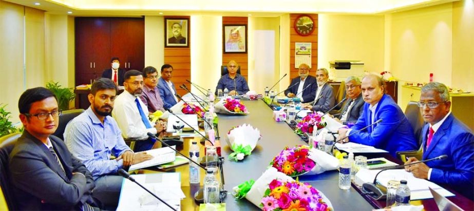 Dr. Md. RahmatUllah, Chairman of Fareast Islami Life Insurance Company Limited, presiding over the 259th the Board of Directors meeting at its head office in the capital recently. Senior officials of the company were present.